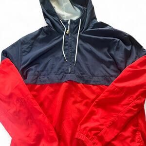 H&M Colorblock Windbreaker Jacket Hooded Size M